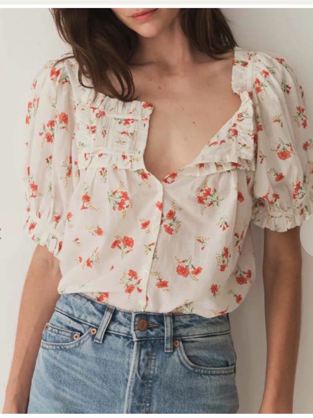 Doen Farley Top in Sweet Albeia , Size Small